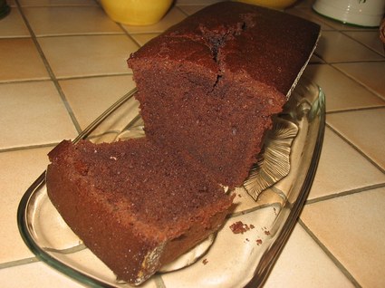 Recette de cake au chocolat noir