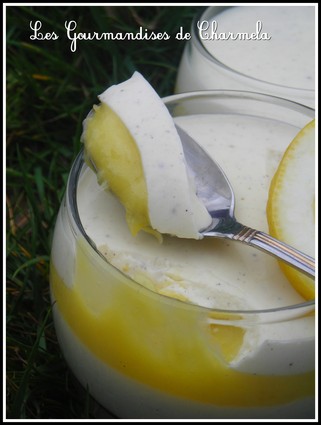 Panna cotta vanillée au lemon curd