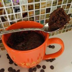 Recette gâteau au chocolat dans une tasse (au micro