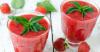 Recette de smoothie léger fraises-menthe