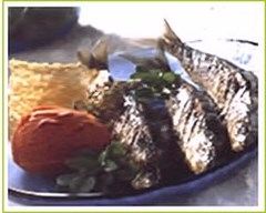 Recette sardines à la plancha, granité de tomates et tuiles de ...