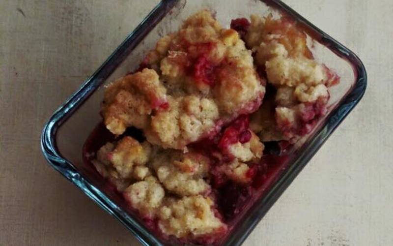 Recette crumble fruits rouges/pomme vegan pas chère et simple ...