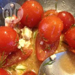 Recette salade de tomates cerise à l'aneth et à la feta – toutes les ...