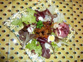 Salade ardèchoise à la ratatouille et aux picodons pour 4 personnes ...