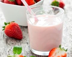 Recette lait frappé à la fraise