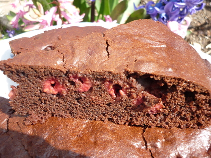 Recette de gâteau chocolat-framboise