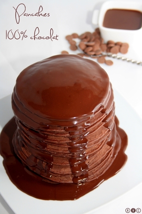 Recette de pancakes 100% chocolat