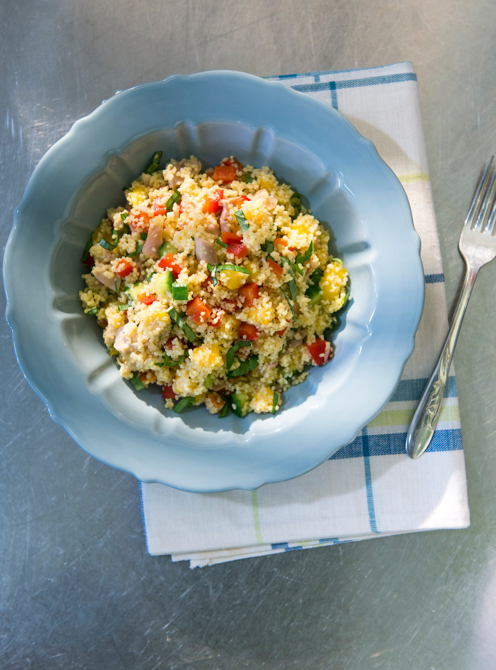 Salade de couscous, de poulet et de mangue | ricardo