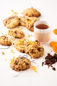 Recette de cookies moelleux au chocolat, orange et abricot