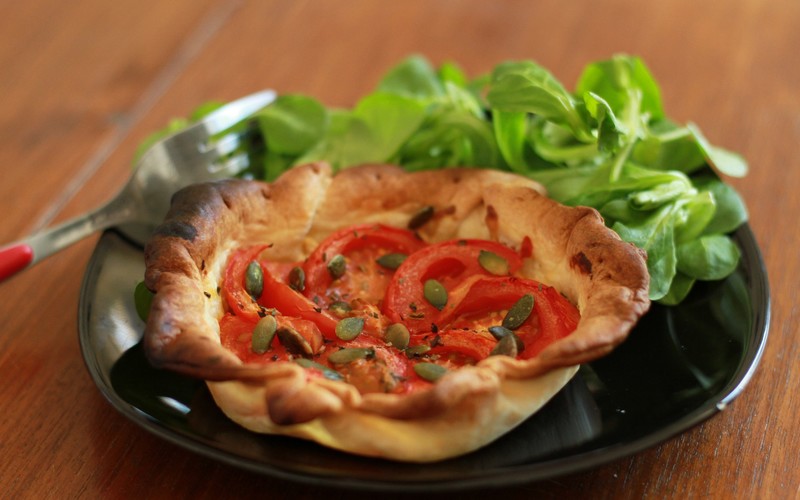 Recette tarte tomate-basilic (vegan) pas chère et rapide > cuisine ...