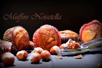 Recette de muffins aux noisettes et nutella