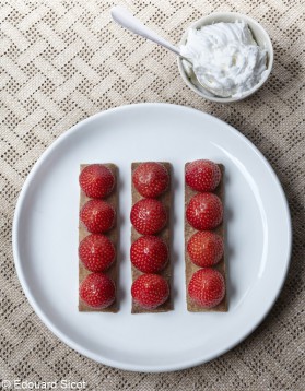 Tarte aux fraises minute pour 4 personnes