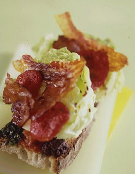 Sandwich blt (bacon-lettuce-tomato ) pour 4 personnes ...