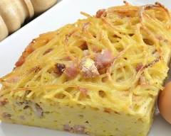 Recette omelette aux spaghettis et fromage à raclette