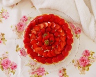 Recette de tarte aux fraises et chocolat blanc