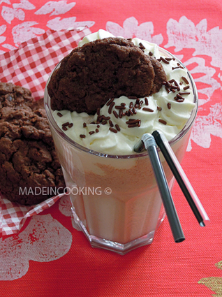Recette de milk-shake vanille et cookies au chocolat