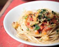 Recette spaghetti integrale barilla, sauce tomates fraîches ...