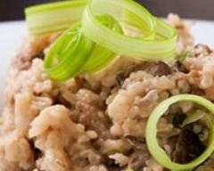 Recette risotto aux champignons