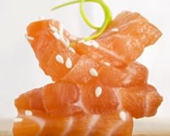 Recette sashimis de saumon aux graines de sésame