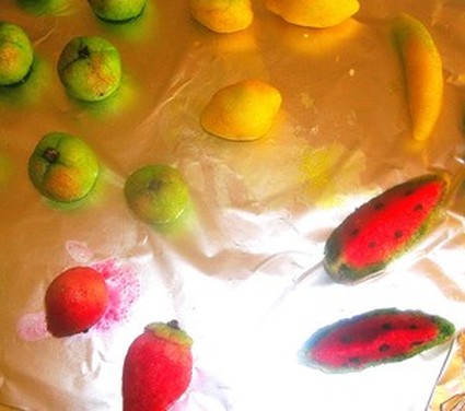 Recette de petits fruits en massepain
