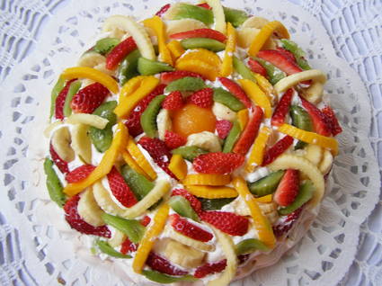 Recette pavlova (dessert aux fruits)