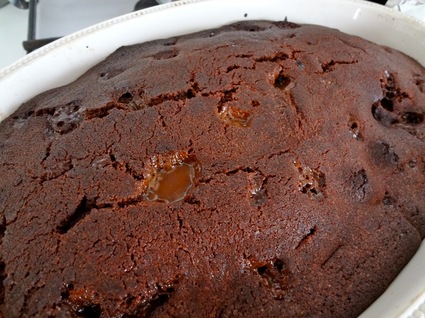 Recette de gâteau poire chocolat caramel