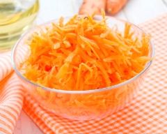 Recette carottes râpées à l'orange