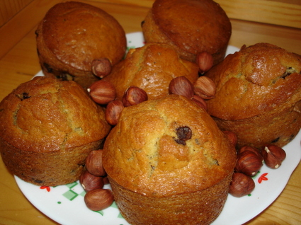 Recette de muffins choco-noisettes