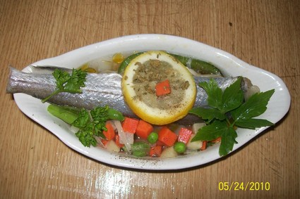Recette de merlan aux légumes au micro-ondes