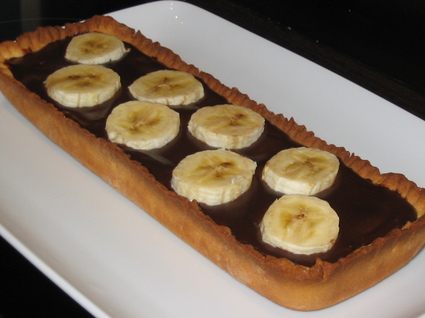 Recette de tarte choco-bananes toute simple