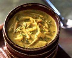 Recette potage de légumes au curry et lait de coco