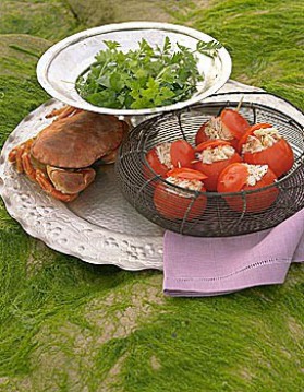 Tomates farcies au crabe pour 4 personnes
