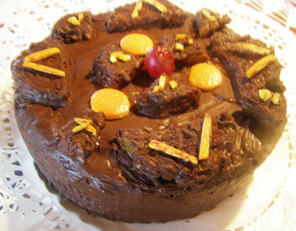 Recette de gâteau sans farine aux amandes glacé au chocolat