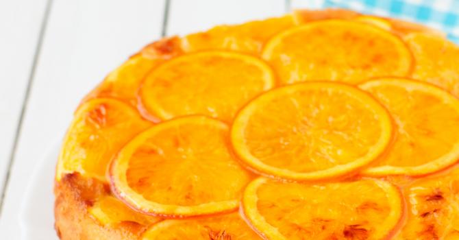 Recette de gâteau renversé allégé aux oranges et au grand marnier