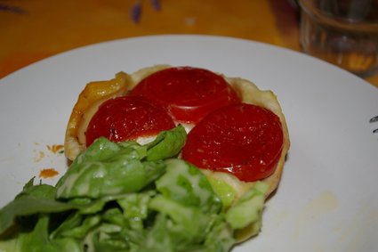 Recette de tarte tatin chèvre-tomate