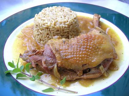 Recette de poule au curry et son riz pilaf