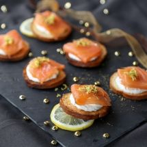 Toasts saumon-mascarpone