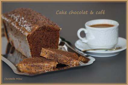 Recette de cake chocolat & café