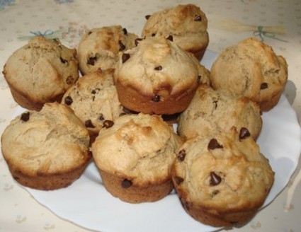 Muffins au beurre de cacahuètes et chocolat