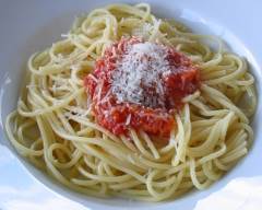 Recette spaghetti à la sauce tomate sans gluten