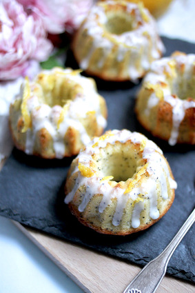 Recette de mini bundt cakes citron pavot
