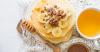 Recette de pancakes minceur miel, banane et noix