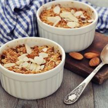 Crumble fruits amandes