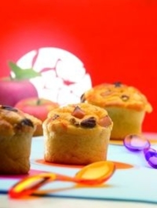 Recette de muffins au beaufort, noix et pommes