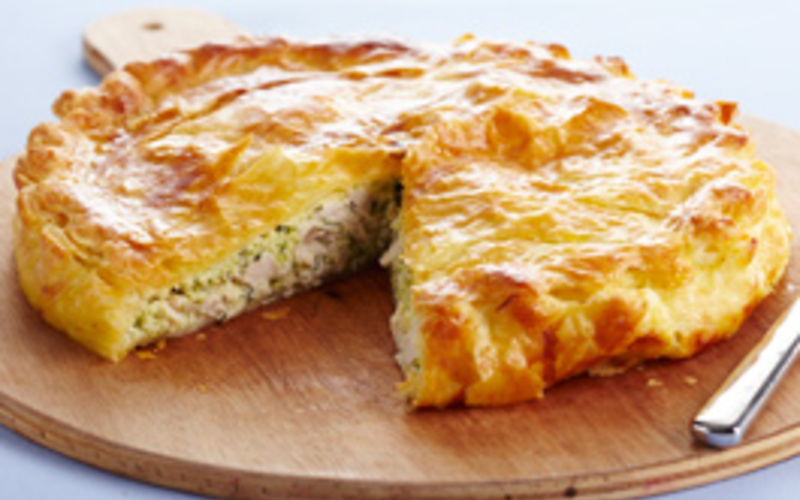 Recette tourte au poulet économique > cuisine étudiant