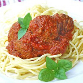 Spaghetti aux boulettes de veau pour 4 personnes