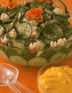 Salade capucine pour 4 personnes