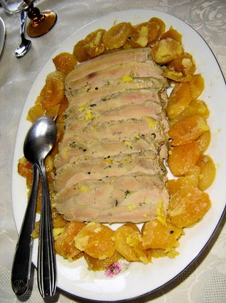 Recette de foie gras aux abricots