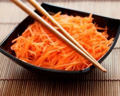 Recette carottes râpées aux saveurs d'asie