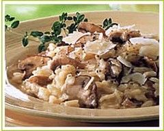 Recette risotto au parmesan et aux champignons